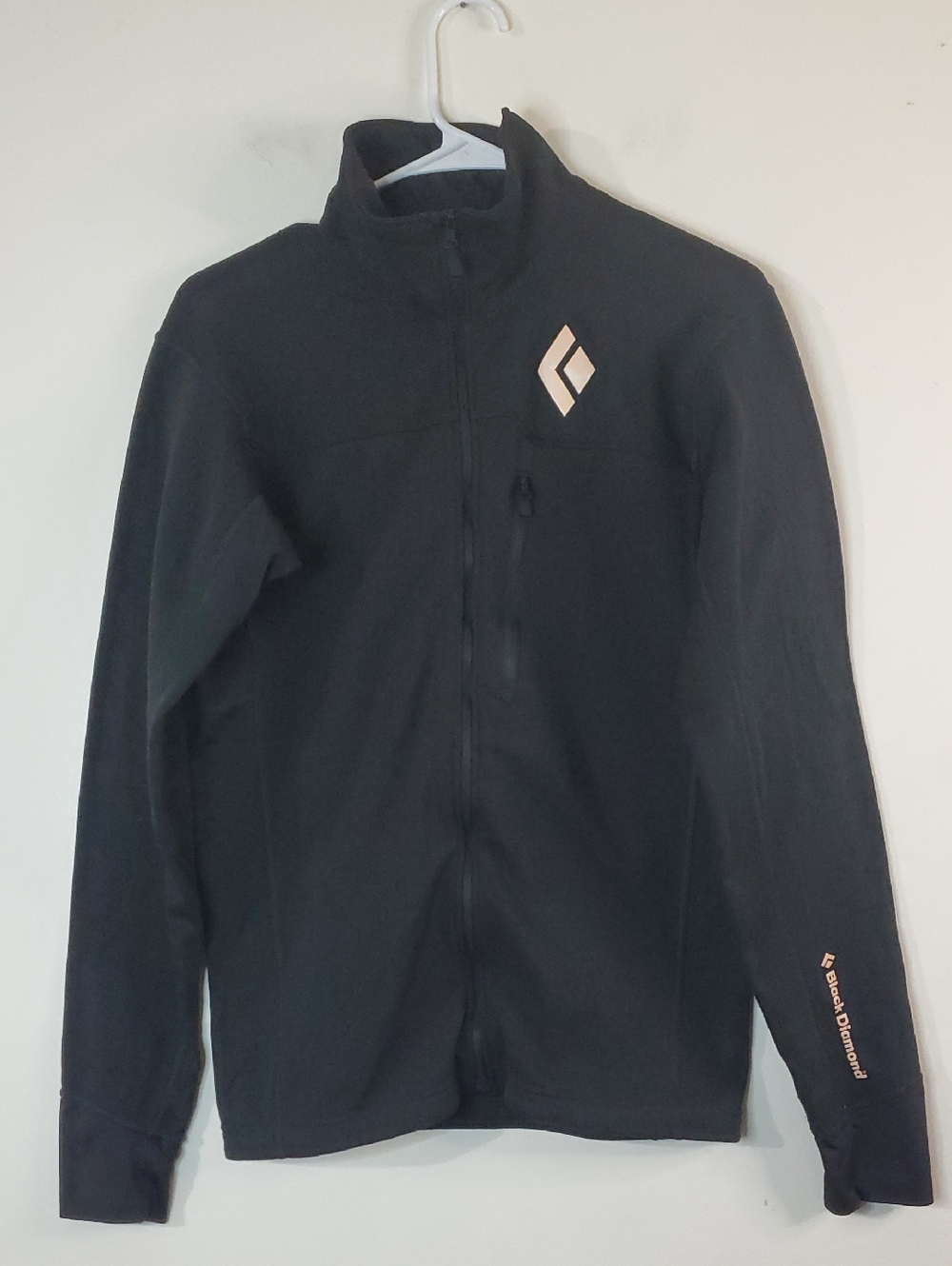 Black Diamond Mens Black Fleece Full Zip Jacket Size Med CoEfficient